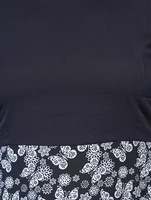 round neck floral a-line dress - 16712830 - Standard Image - 4