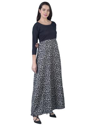 round neck paisley a-line dress - 16712832 - Standard Image - 2