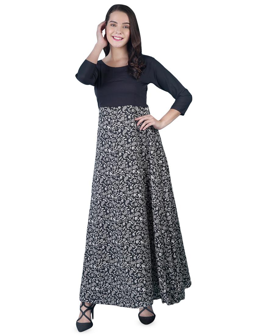 round neck paisley a-line dress - 16712832 - Zoom Image - 1
