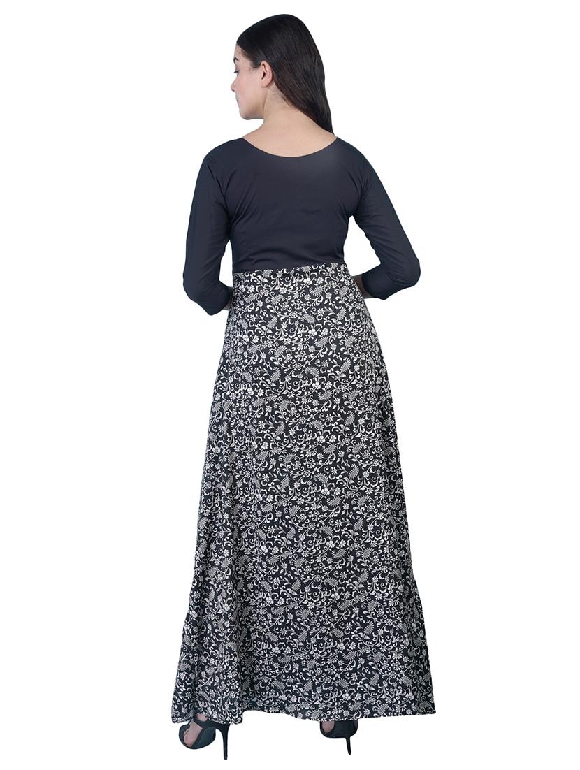 round neck paisley a-line dress - 16712832 - Zoom Image - 3