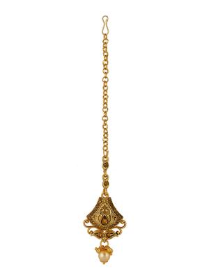gold brass bridal necklace - 16712875 - Standard Image - 3