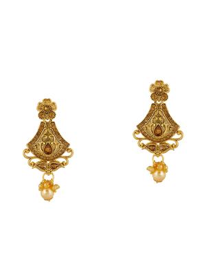 gold brass bridal necklace - 16712875 - Standard Image - 4