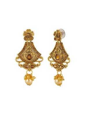 gold brass bridal necklace - 16712875 - Standard Image - 5