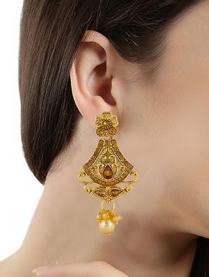 gold brass bridal necklace - 16712875 - Standard Image - 6