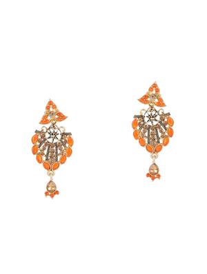 orange brass bridal necklace - 16712878 - Standard Image - 3