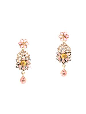 pink brass bridal necklace - 16712879 - Standard Image - 3