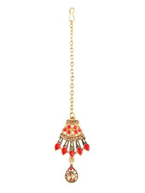 red brass bridal necklace - 16712880 - Standard Image - 2