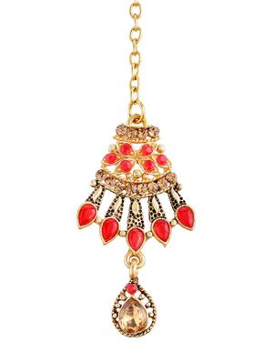 red brass bridal necklace - 16712880 - Standard Image - 3