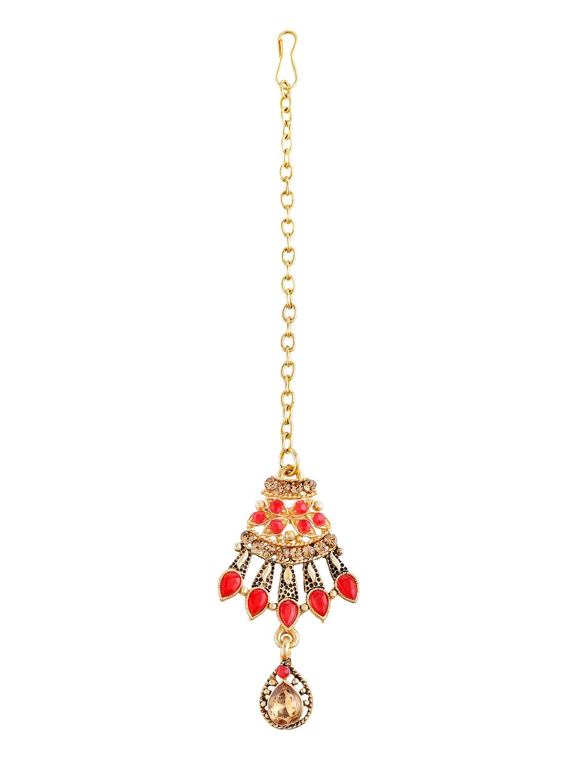 red brass bridal necklace - 16712880 - Zoom Image - 2