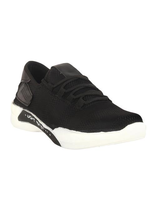 black mesh lace up sport shoes - 16712969 - Standard Image - 1