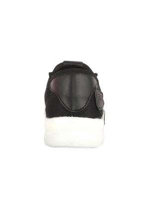 black mesh lace up sport shoes - 16712969 - Standard Image - 3