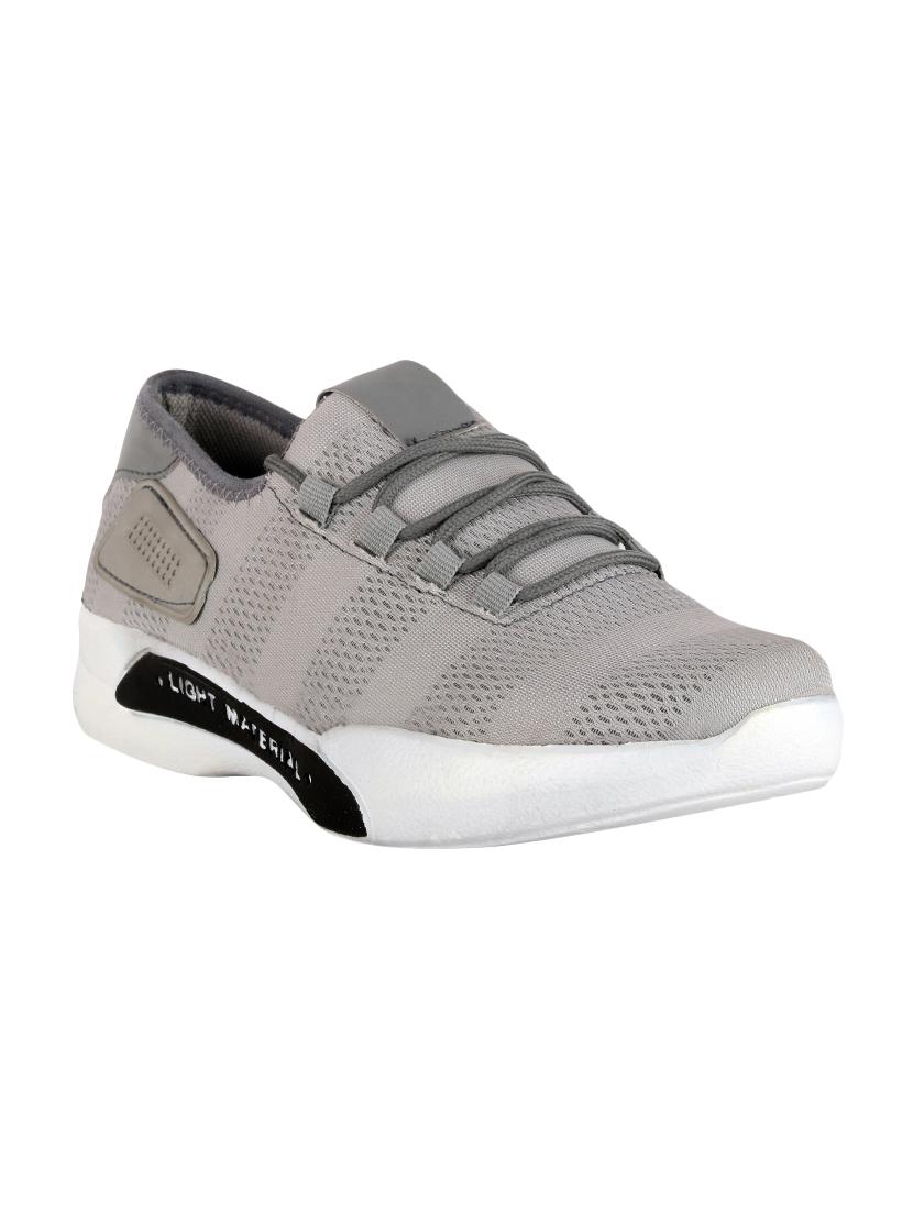 grey mesh lace up sport shoes - 16712970 - Zoom Image - 1