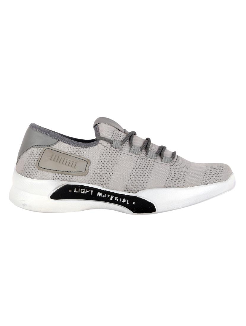 grey mesh lace up sport shoes - 16712970 - Zoom Image - 2