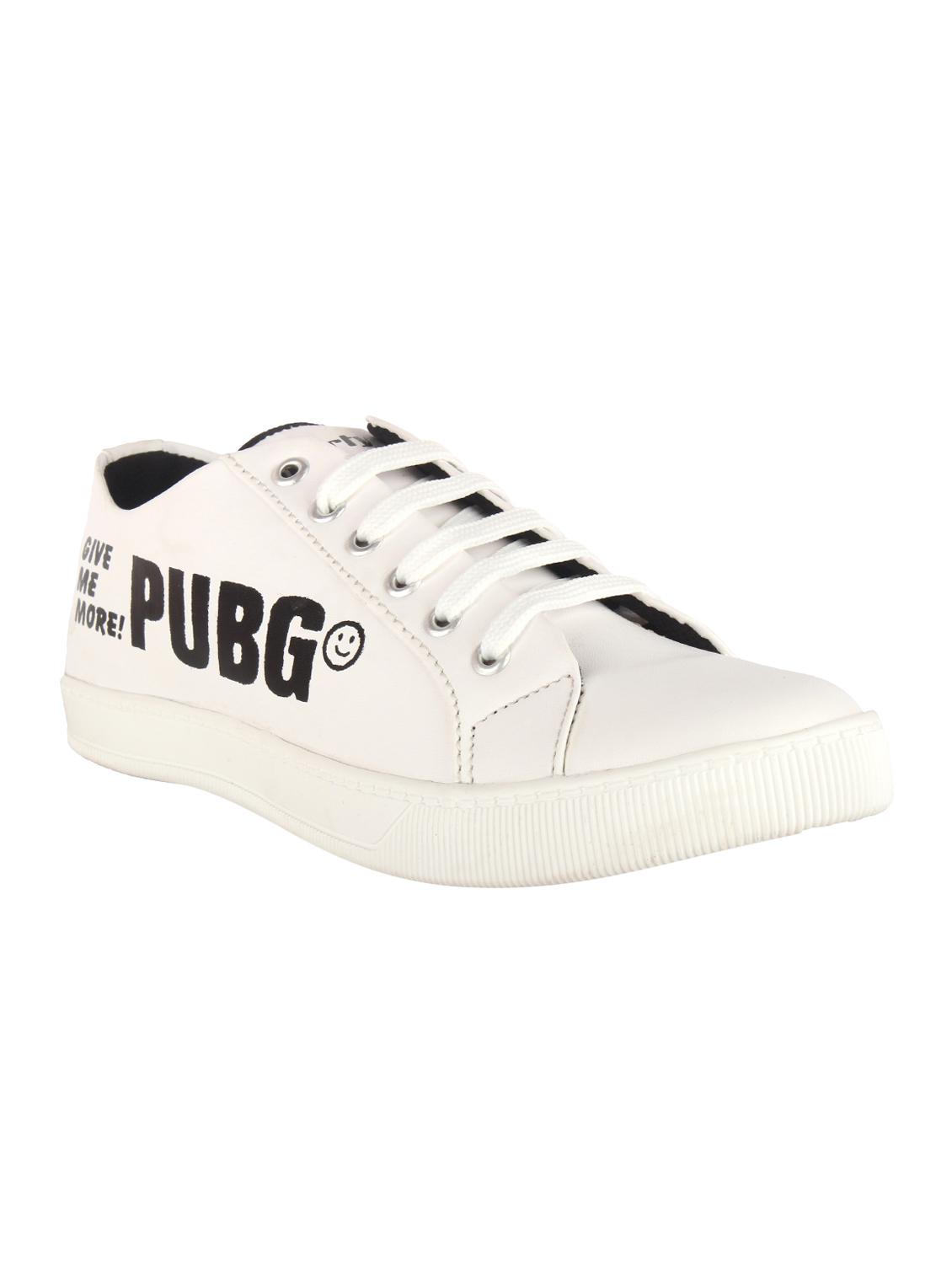 white leatherette lace up sneakers - 16712973 - Zoom Image - 1