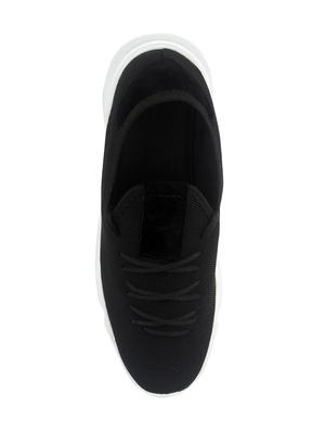 black mesh lace up sport shoes - 16712978 - Standard Image - 4
