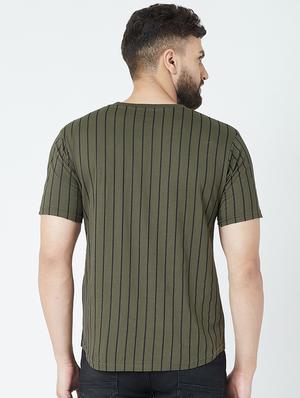 green typographic striped t-shirt - 16713073 - Standard Image - 3