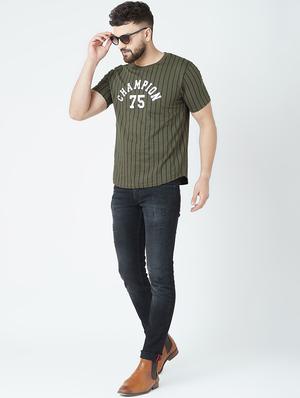 green typographic striped t-shirt - 16713073 - Standard Image - 4
