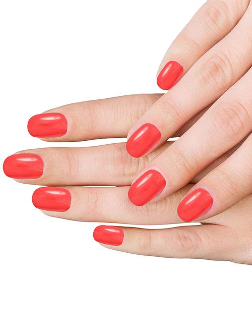 hand made /hand painted/hand crafted customised -cherry red press on gel nails - 16713121 - Standard Image - 1