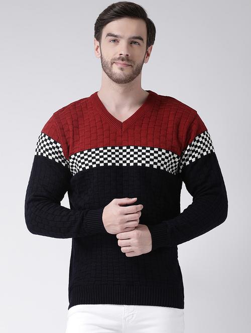 black color block pullover - 16713498 - Standard Image - 1