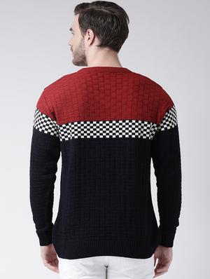 black color block pullover - 16713498 - Standard Image - 3