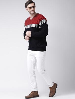 black color block pullover - 16713498 - Standard Image - 4