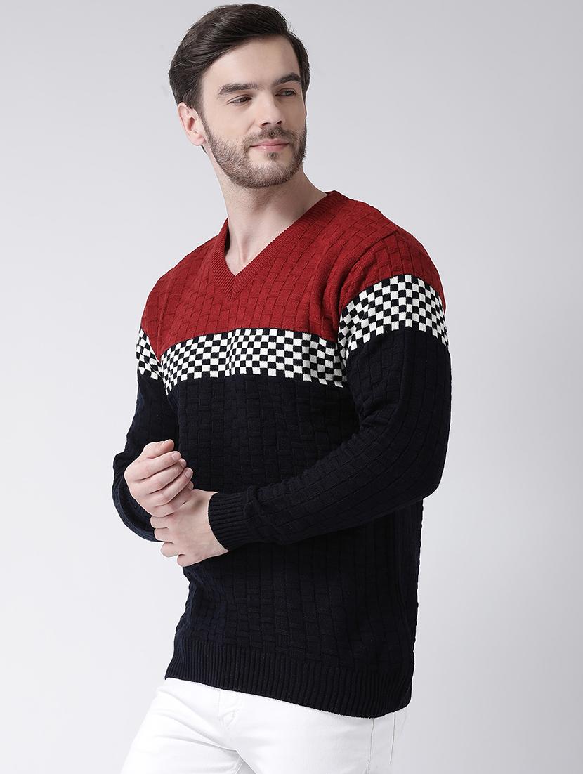 black color block pullover - 16713498 - Zoom Image - 2
