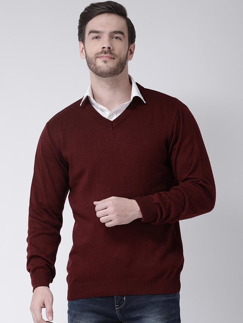 red solid pullover - 16713510 - Zoom Image - 1