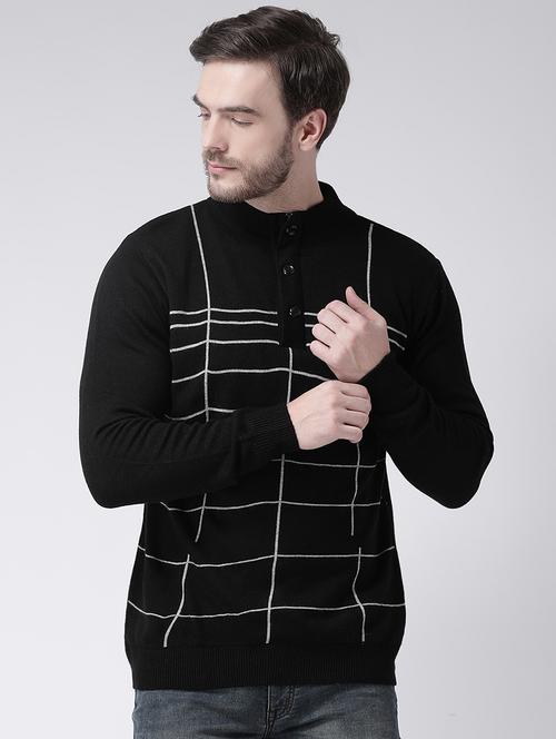 black checkered pullover - 16713512 - Standard Image - 1