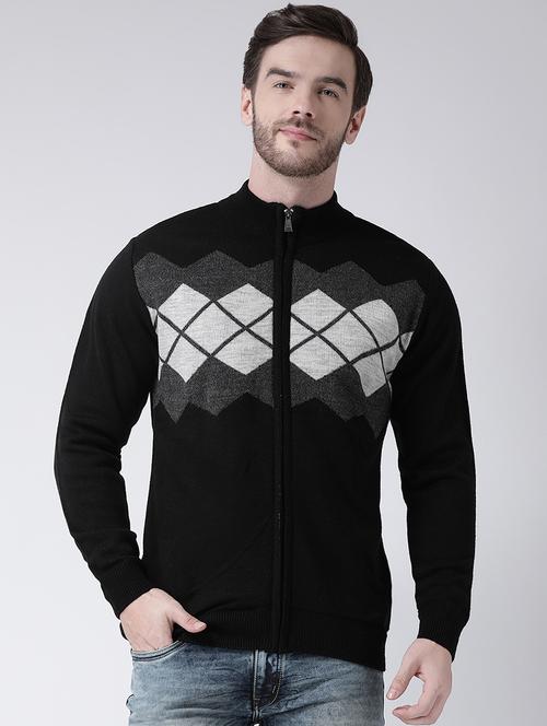 black color block pullover - 16713518 - Very Small Image - 1