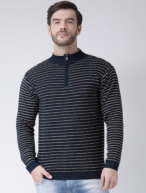 navy blue striped pullover - 16713526 - Standard Image - 1