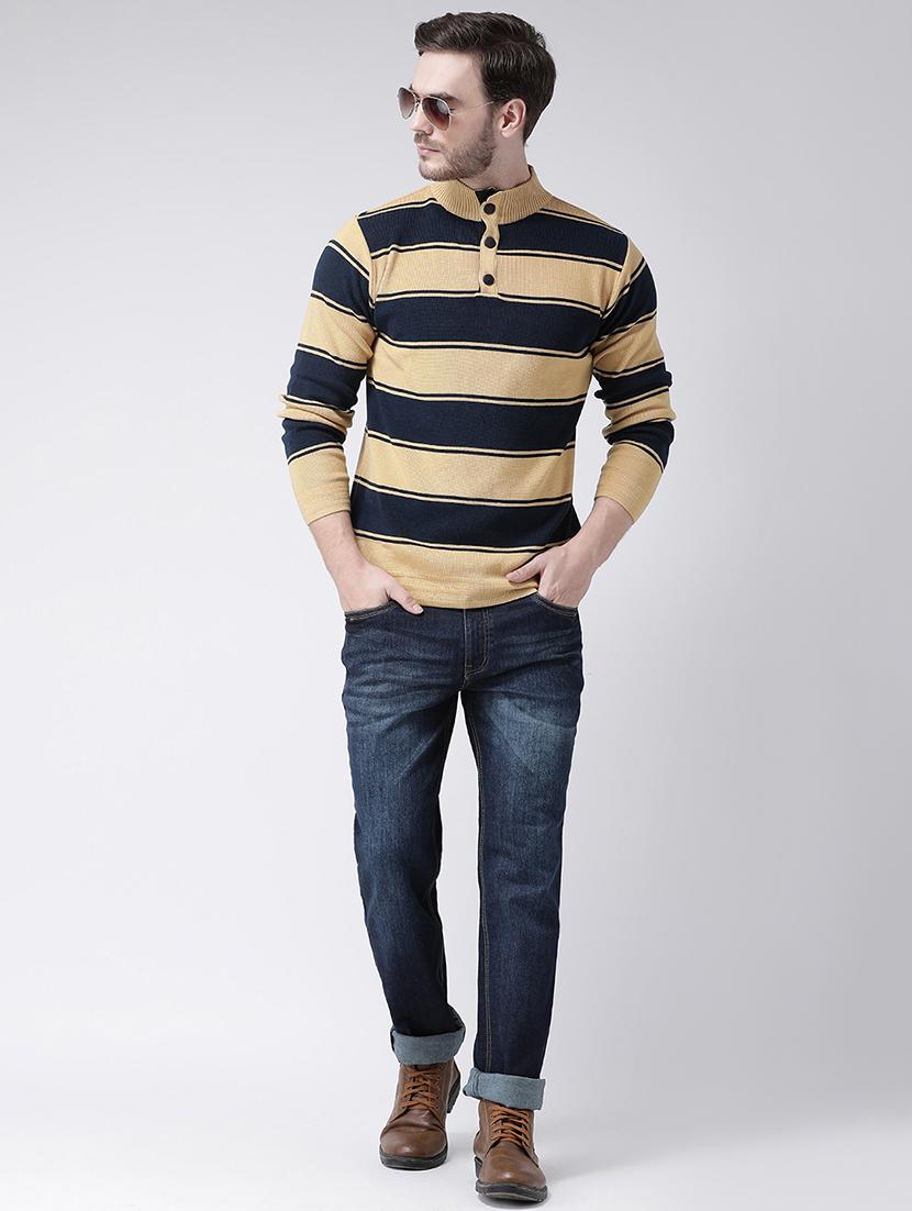 yellow striped pullover - 16713537 - Zoom Image - 4