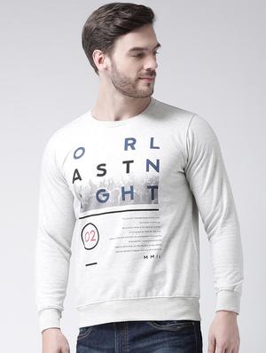 grey chest printed sweatshirt - 16713542 - Standard Image - 2