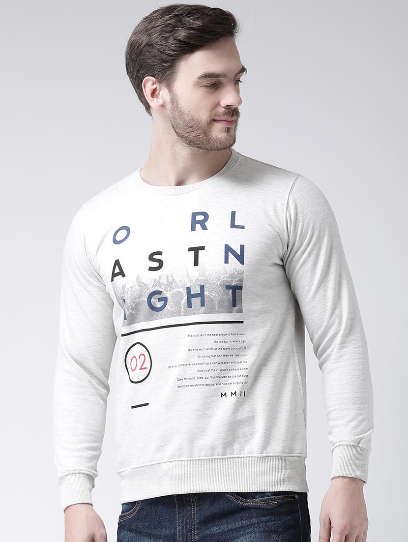 grey chest printed sweatshirt - 16713542 - Zoom Image - 2