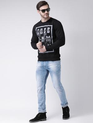 black front printed sweatshirt - 16713560 - Standard Image - 4