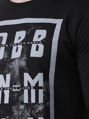 black front printed sweatshirt - 16713560 - Standard Image - 5