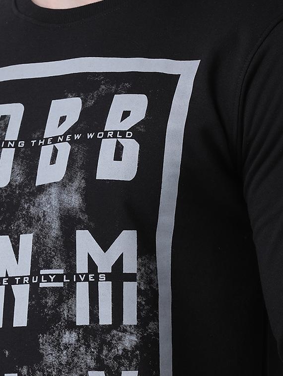 black front printed sweatshirt - 16713560 - Zoom Image - 5
