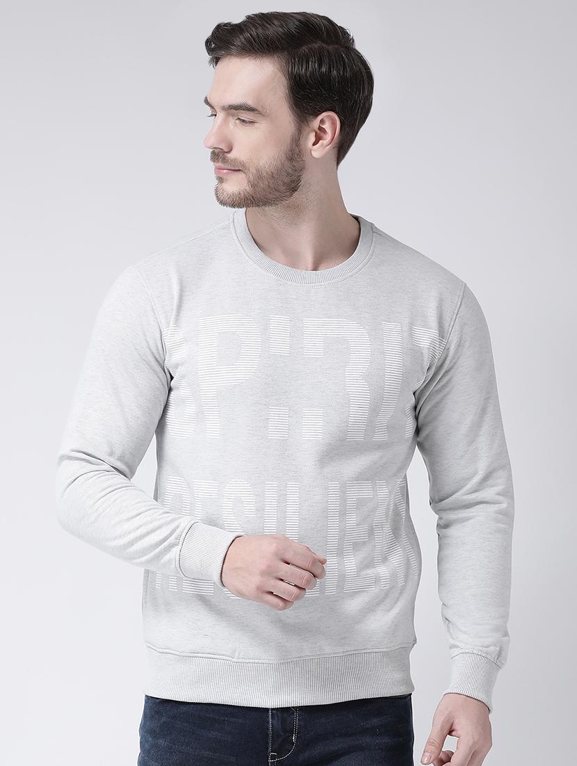 grey front print sweatshirt - 16713569 - Zoom Image - 1