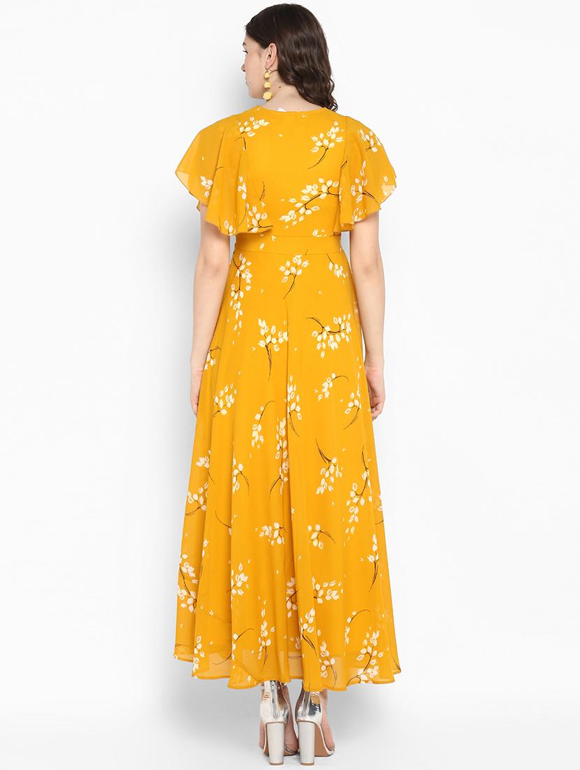 bell sleeved floral maxi dress - 16713822 - Zoom Image - 3