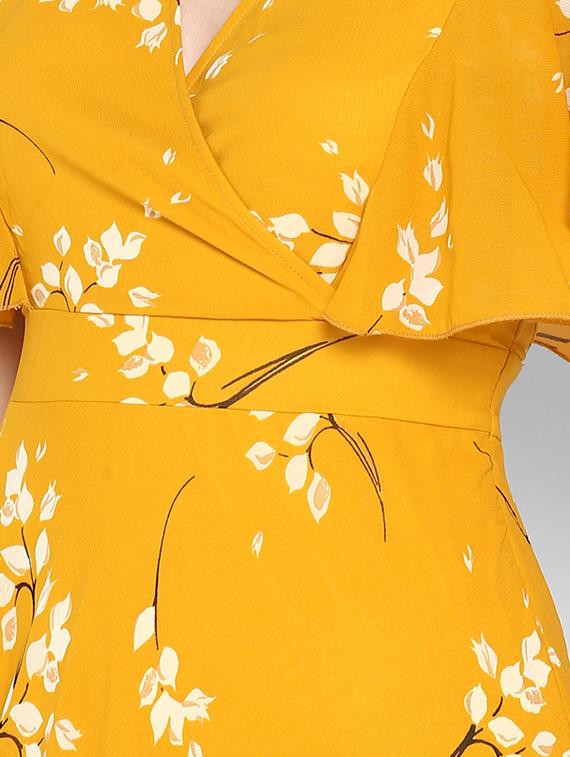 bell sleeved floral maxi dress - 16713822 - Zoom Image - 5