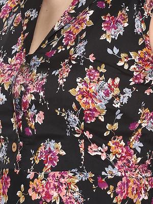 button detail floral maxi dress - 16713827 - Standard Image - 5