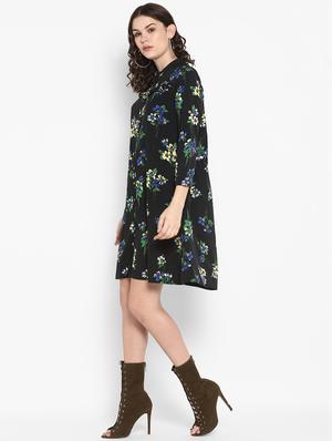 button up floral sheath dress - 16713829 - Standard Image - 2