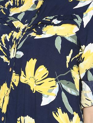 button up floral sheath dress - 16713830 - Standard Image - 5