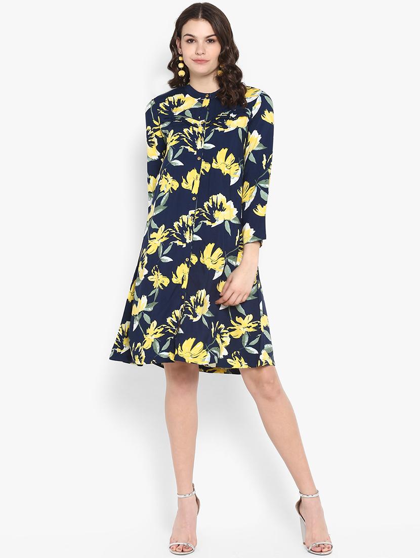 button up floral sheath dress - 16713830 - Zoom Image - 1