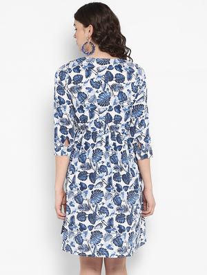 button tropical a-line dress - 16713832 - Standard Image - 3