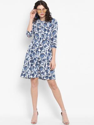 button tropical a-line dress - 16713832 - Standard Image - 4