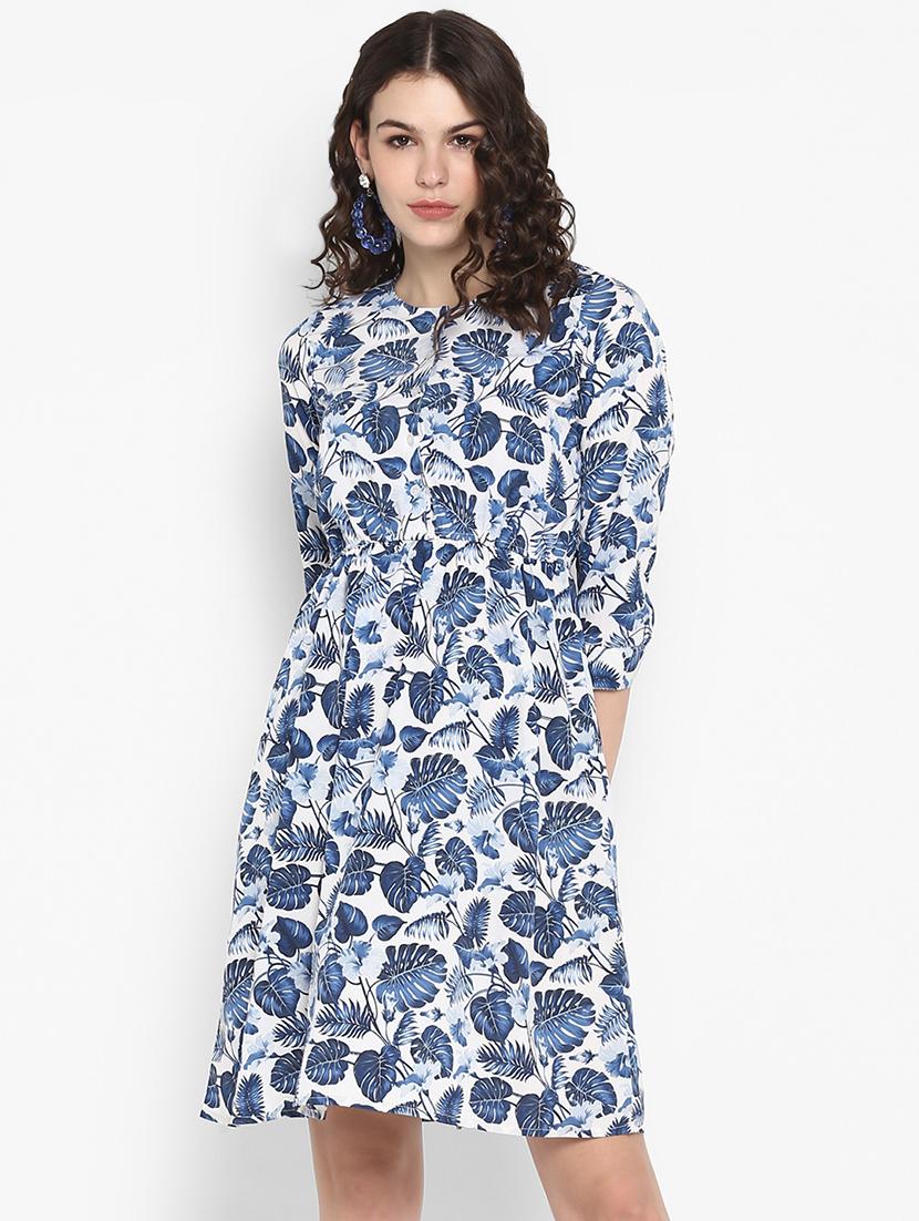 button tropical a-line dress - 16713832 - Zoom Image - 1