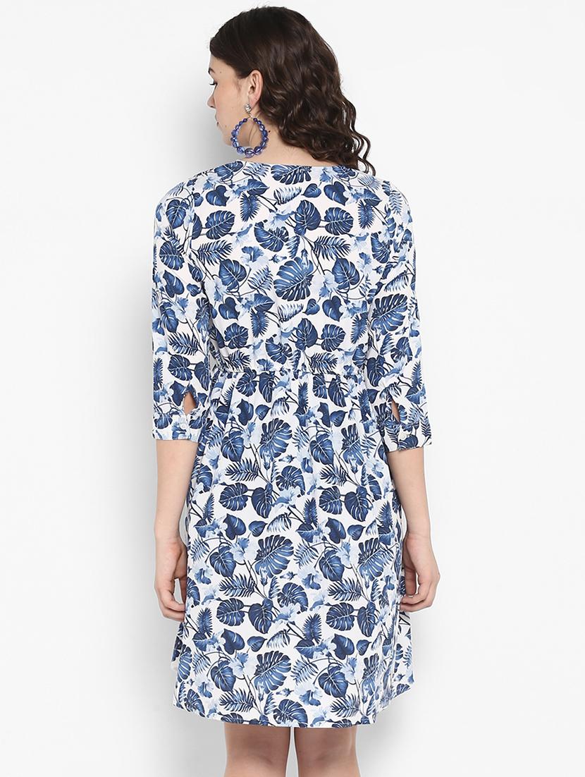 button tropical a-line dress - 16713832 - Zoom Image - 3