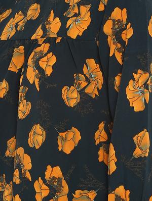 frilled neck floral top - 16713833 - Standard Image - 5