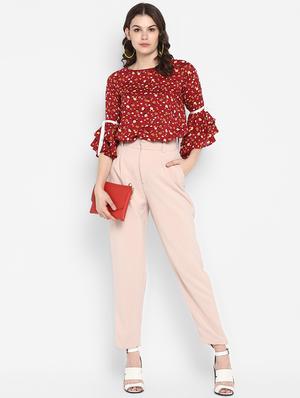 bell sleeved floral top - 16713836 - Standard Image - 4