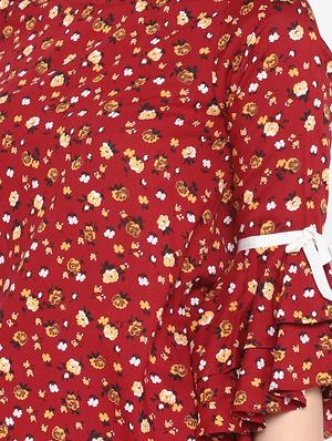 bell sleeved floral top - 16713836 - Standard Image - 5